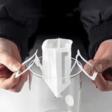 50pcs Novos Sacos Portáteis De Pó De Café Em Filtro De Papel