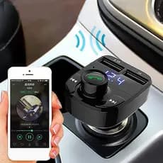 Transmissor FM Bluetooth Veicular X8 – Carregador USB e Som Automotivo em um Único Dispositivo