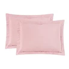 Porta Travesseiro 80cm x 60cm Percale 200 Fios Totalmente Matelado Aba Americana e Zíper