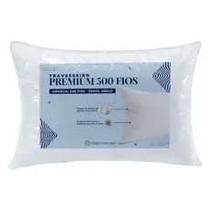 Travesseiro Pluma de ganso Hipercal 500 Fios 70cm x 50cm Suporte Médio Extra Macio Premium