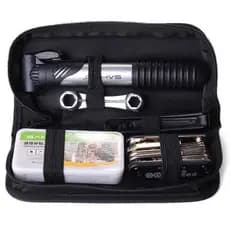 Kit reparo  Ferramentas Bicicleta Completo Bomba De Ar Bolsa Quadro