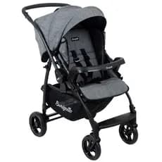 Carrinho de Bebê Reversivel Passeio Travel System Até 15 Kg Rio K Burigotto Preto Mesclado