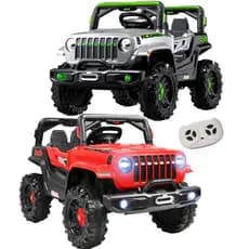 Carro Eletrico Zippy Toys Jeep Wrangler Rubicon 12V CR Cinza
