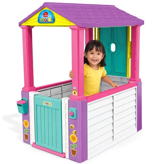 Casinha Infantil de Brinquedo para Jardim Maral Mi Casita Rosa