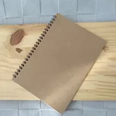 Caderno Capa Kraft Wire O Planner Agenda Bullet