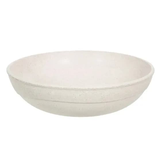 Saladeira redonda 25cm Tigela 2,4 Litros Bege