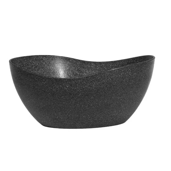 Tigela saladeira bowl oval servir 1,9lt preto