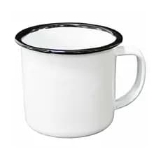 CANECA ESMALTADA ROÇA BRANCA RÚSTICO 300ML