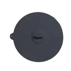 Tampa silicone panela multiuso 16cm alta temperatura preto