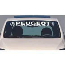Adesivo Peugeot tuning de parabrisa para carro Peugeot