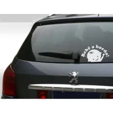 Adesivo De Carro Bebê A Bordo, Acompanha 2 Peças + Brinde
