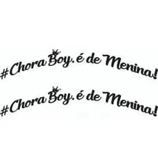 2 adesivos choraboy é de menina de paralama curvo tuning