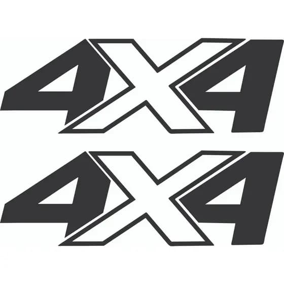 Par De Adesivos 4x4 Frontier 2020 Nissan 28x10cm cada