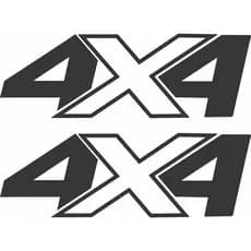Par De Adesivos 4x4 Frontier 2020 Nissan 28x10cm cada
