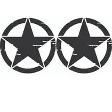 Kit Adesivos Estrela Militar Jeep Renegade jeep Compass