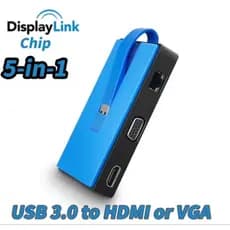 Displaylink-chip USB 3.0 Adaptador de vídeo USB 3.0 para HDMI ou VGA Gigabite USB 5