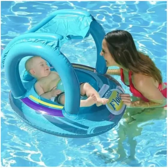 Boia Bote Bebê Cobertura Fralda Infantil Rosa Ou Azu Boia Piscina Bebe
