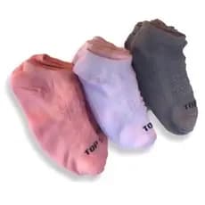 Kit 3 Pares Meia Soquete Top 10 Cores Sortidas Feminina Algodão Moda Tik Tok