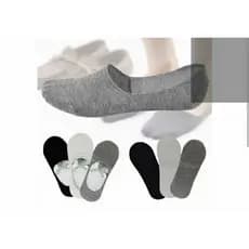 Sapatilha Invisível  Kit com 3 Unissex com Silicone no Calcanhar meia masculina meia feminina meia moda conforto