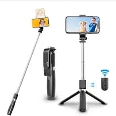 Bastão Pau de Selfie com Bluetooth Retrátil Suporte tripé para celular S03