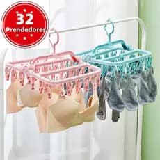 Varal Calcinha Meia Cueca Peça Intima com 32 Prendedores Reforçado Envio Imediato
