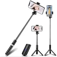 Tripé de bastão de selfie para celular, controle remoto