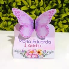 Porta Bis Duplo Jardim de Borboletas / Lembrancinha de Festa Jardim Encantado borboletas/Personalizados /Aniversário