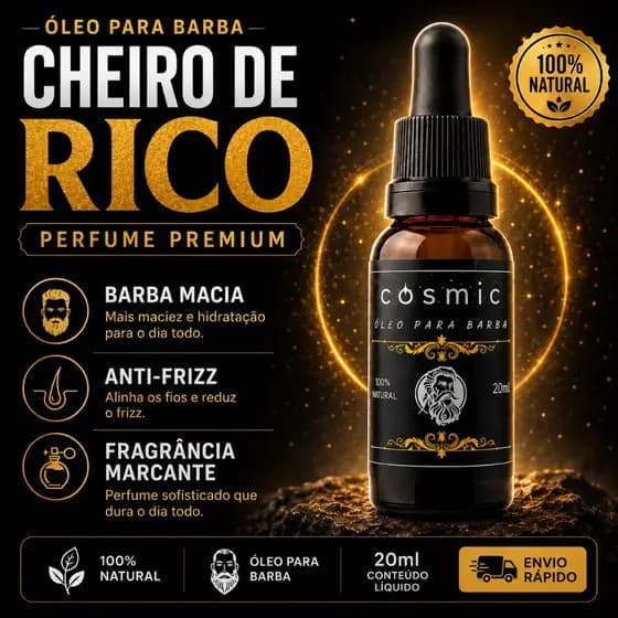 Óleo Para Crescimento de Barba 20ml