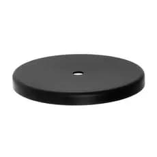 Kit 15 Canoplas Tapa Furo Redonda Chata 11cm de Sobrepor o Teto Termoplástica para Luminárias e Lustres sem Fixação