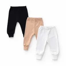 Kit 3 Mijão Bebê Culote Suedine 100% Algodão Pé Reversível Vira Pé Cores diferentes PP ao GG