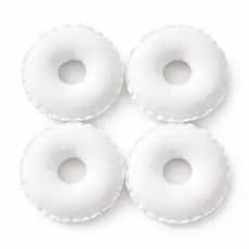 Kit 2 Pares Rosquinha para Seios Amamentação Algodão 100% Antialérgica Protetor Mamilo Lactante Conforto Pós-Parto