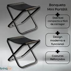 Kit Banqueta Dobrável Cadeira De Pesca Leve Piquenique Cadeira De Acampamento Dobrável Pano