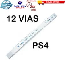 Cabo Flat Placa Usb Controle Ps4 Jds-011 / 020 / 030 / 040 / 050 / 055 - 12 Vias Pinos