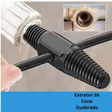 Extrator de Cano Quebrado com Duas Pontas 1/2 Polegada e  3/4 Polegada Tubulação De Água Danificado Quebrado