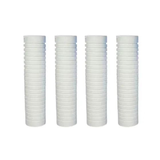 Kit 4 Refil Filtro Ranhurado 10” de 10 ou 20 Micra