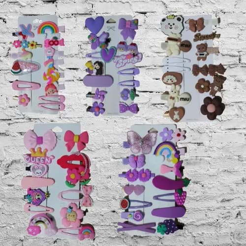 Presilha De Cabelo Infantil Criança Feminina Menina Acessórios Tic Tac Bico Pato