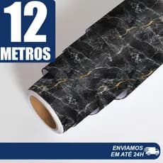 Adesivo de Parede Marmore Preto Adesivo lavável Para Quarto Sala e Cozinha