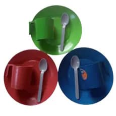 Prato Copo Colher Kit Escolar 3 copo 3 colher 3 prato.