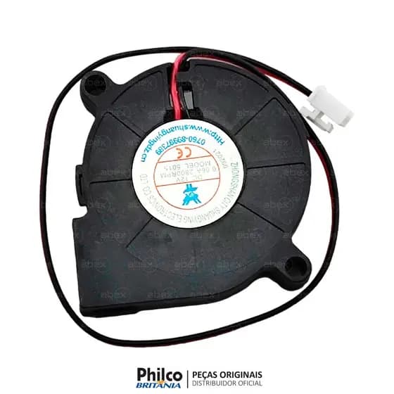 Ventoinha 12v Radial Cooler Exaustor 5015 Para Umidificador G-TECH Ventisol Multilaser e Impressoras 3D
