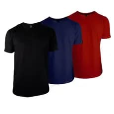 Kit 3 Camiseta Masculina - PROMOÇÃO - Básica, Treino, Esporte, Casual - Produto enviando diretamente da fábrica