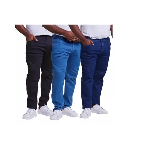 Kit 3 Calças Jeans Masculina Tradicional - Preço de Fabrica