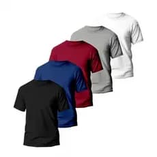 KIT COM 5 CAMISAS MASCULINAS SLIM SEM ESTAMPAS - ENVIO IMEDIATO