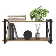 Nicho Suspenso Multiuso Tuli – Prateleira Decorativa Moderna em Madeira e Metal, Organizadora para Quarto, Sala, Cozinha