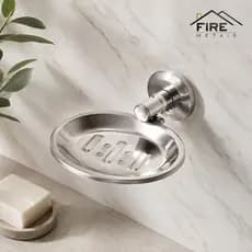 Saboneteira Porta Sabonete Inox Acessório Para Banheiro com Fixação Dupla Antiferrugem Resistente