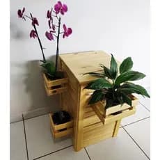 Mesa Para Esconder Botijão de Gás Com Cachopo Para Flores e Orquídeas