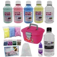 Kit Slime Colas Coloridas Completo Dia das Crianças Barato