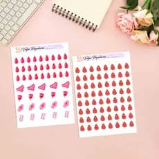 Cartela de adesivos controle do ciclo menstrual  - saúde - higiene (6 opções)