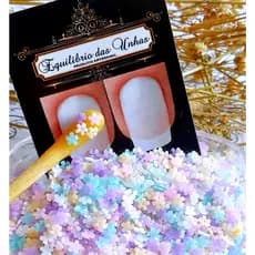 Florzinha 3mm 3d flor jasmim Pedrarias jóias de unhas make artesanato acessorios colagem maquiagem aplicacao artes