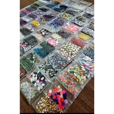 Kit Pedrarias 100 Pacotes Pedras Strass Luxo atacado para unhas Dome taxinha caviar acessórios nails termocolante mak
