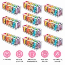 Colmeia Organizadora de gavetas kit 2/3/4/6/ ou 10 unidades Premium Tamanhos P,M,G,GG - Organizalux